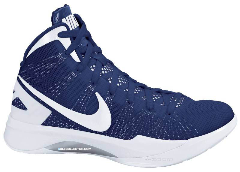 Nike WMNS Zoom Hyperdunk 2011 TB Midnight Navy White Metallic Silver 454150-401