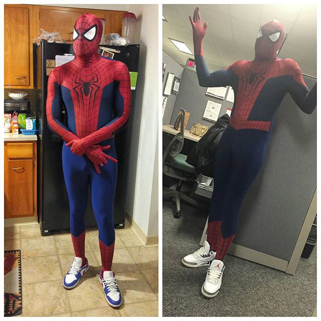 spider man wearing jordan 1