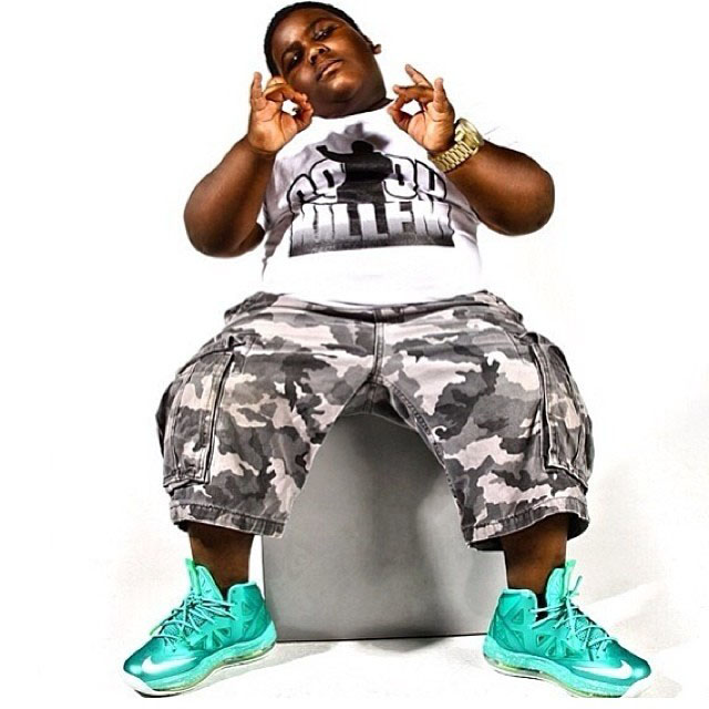 TerRio wearing Nike LeBron 10 GS Easter