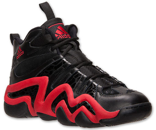 red and black adidas crazy 8