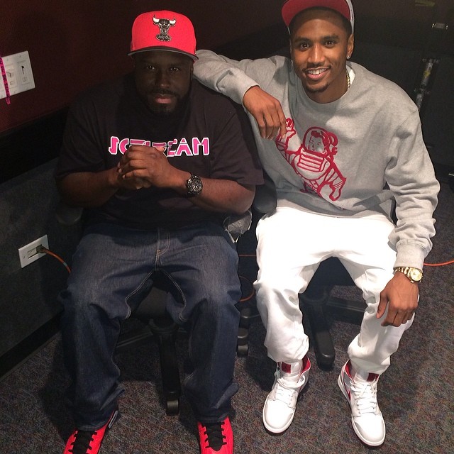 DJ Funk Flex wearing Air Jordan I 1 Mid