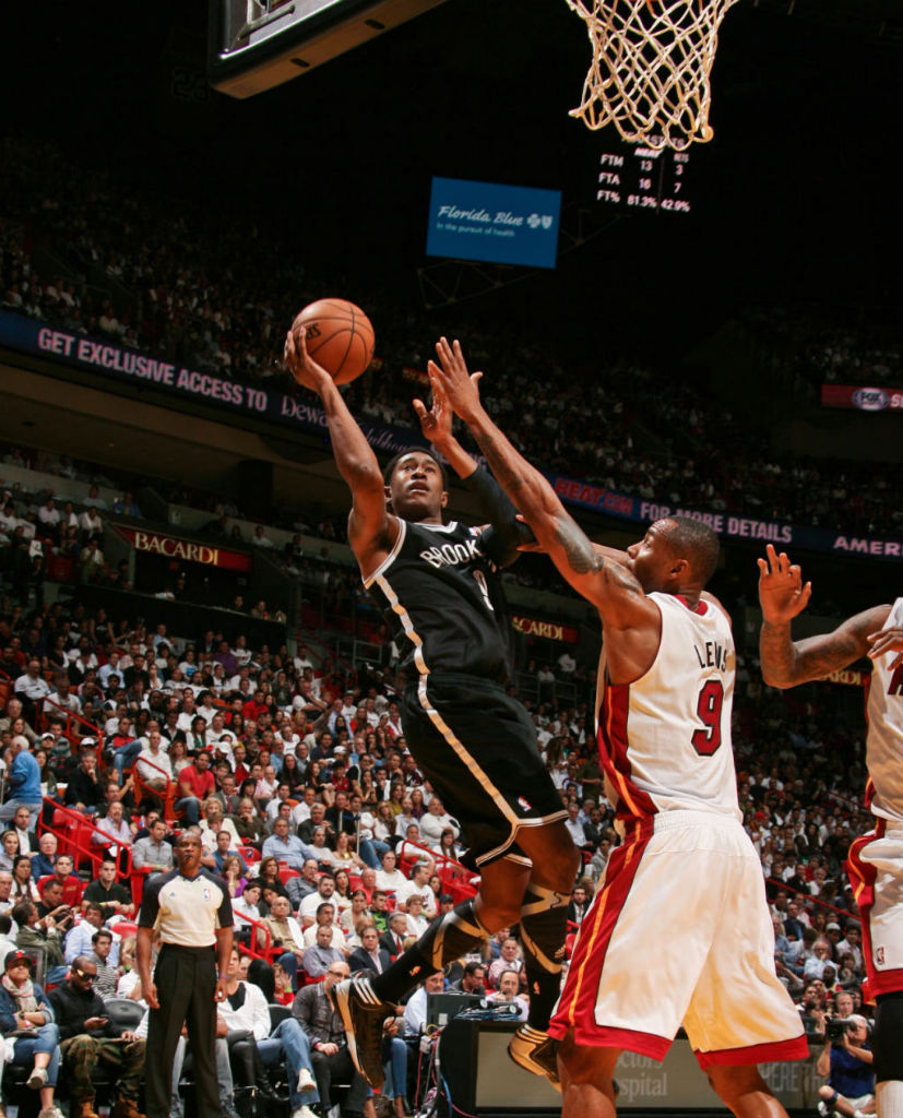 MarShon Brooks wearing adidas adizero Crazy Light 2 Black Silver