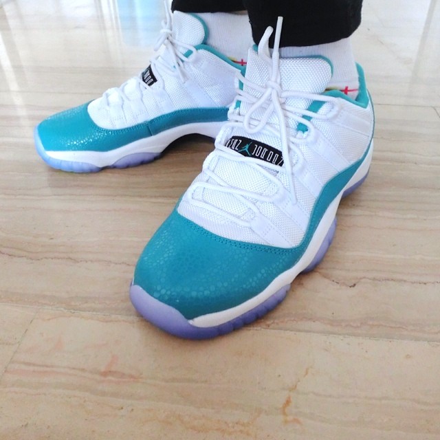 Air Jordan 11 Low Aqua Release Date 580521-143 