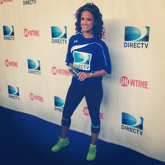 Rocsi Diaz wearing Under Armour SpeedForm Running Shoe