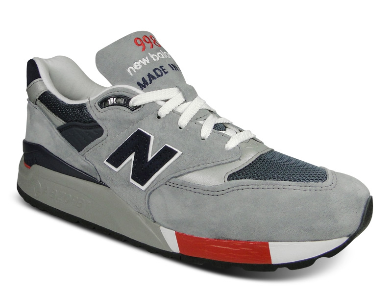 New Balance 998 In USA - Grey/Navy/Red | Sole Collector