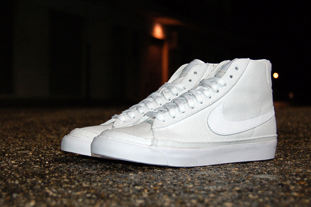 Nike Blazer Mid ND Canvas - White/White | Sole Collector