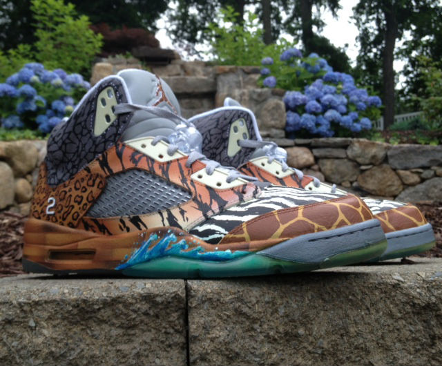 Air Jordan V 5 Retro "Noah's Ark" by Mache Custom Kicks (3)