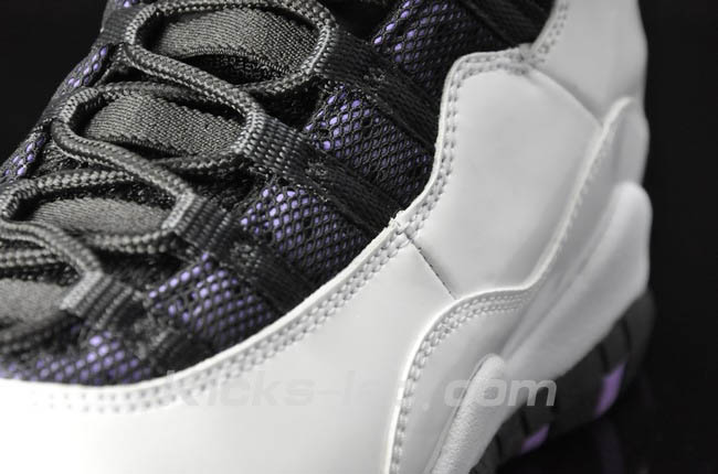 Air Jordan 10 X Girls White Ultraviolet Cyber Black 487211-120 H