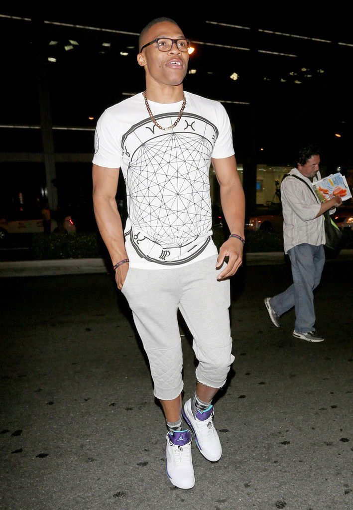 Russell Westbrook Wears Air Jordan 5 