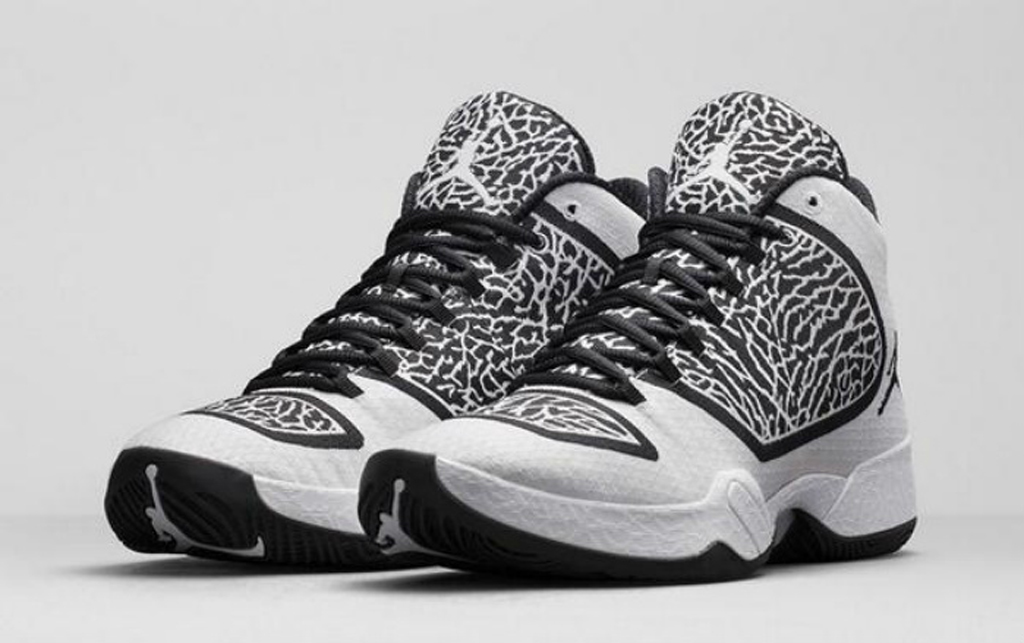 black and white jordan 29s