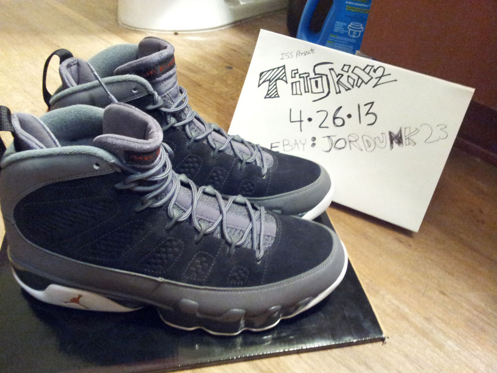 Air Jordan IX 9 Black Mesa Orange Dark Grey Sample (1)