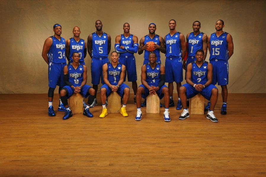 nba all star teams roster 2011