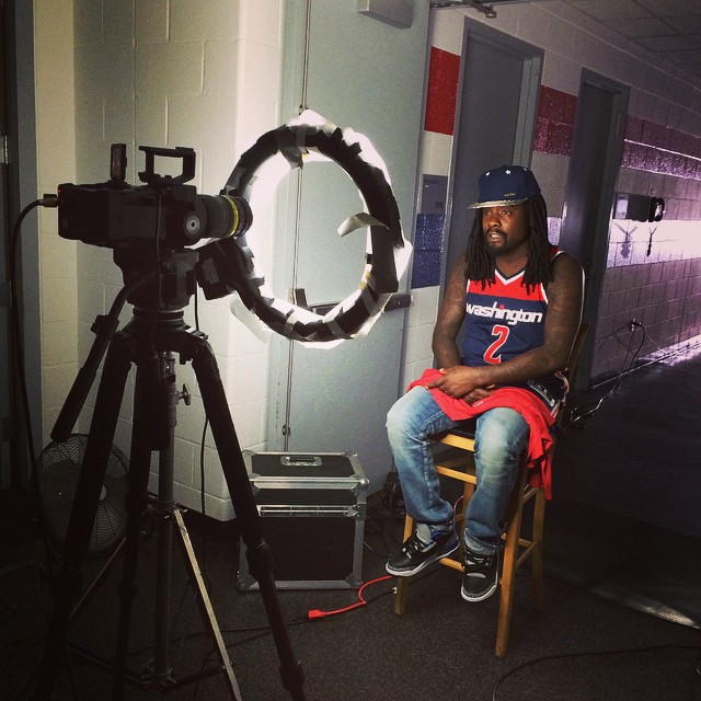 Wale wearing Air Jordan III 3 Black Cement