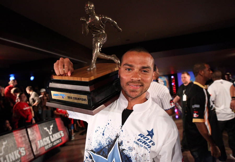 Chris Paul PBA Celebrity Bowling Tournament 2012 - Jesse Williams