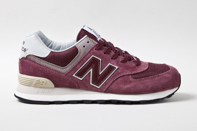 new balance m574 burgundy