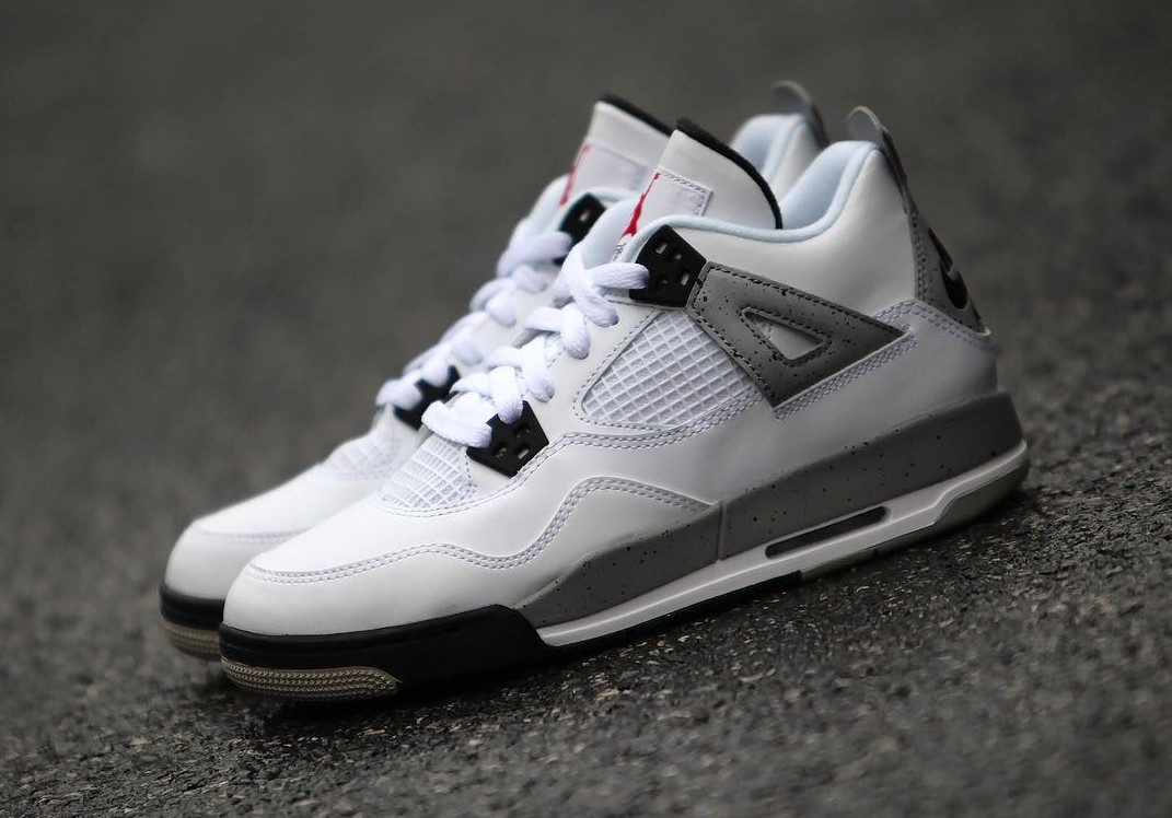 jordan 4 white cement gs