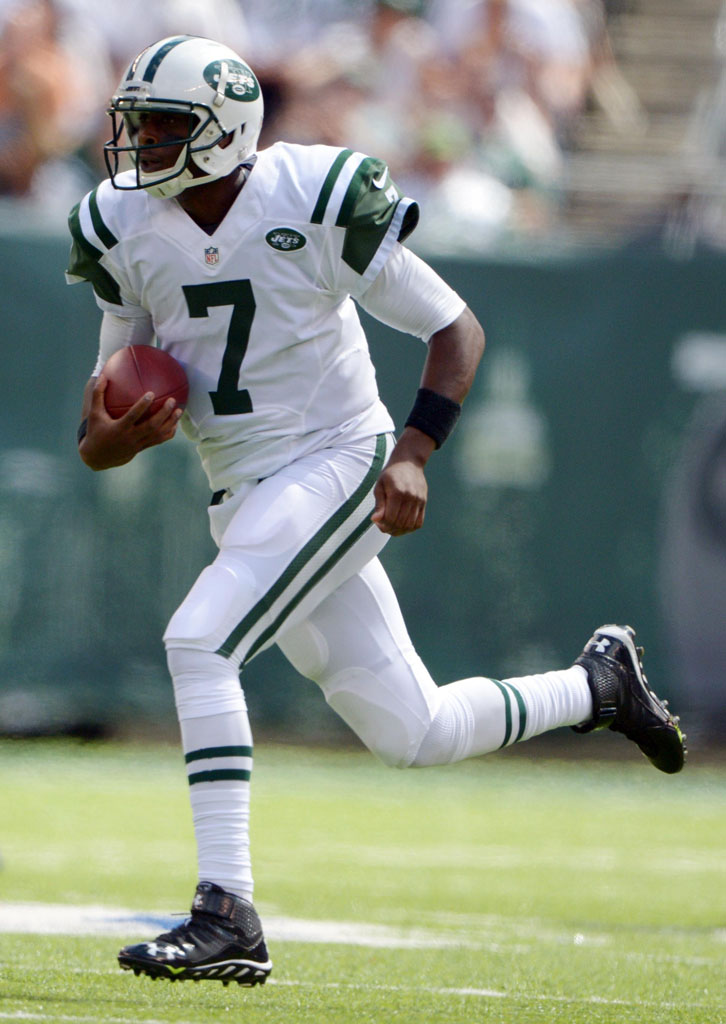 Geno Smith wearing Under Armour Spine Fierce MC