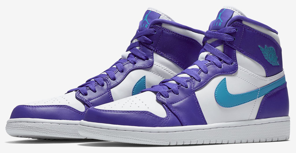 purple and blue jordan 1s