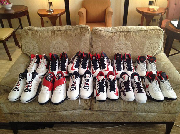 Team USA Basketball's Nike & Jordan Brand Sneaker Lineup 2012