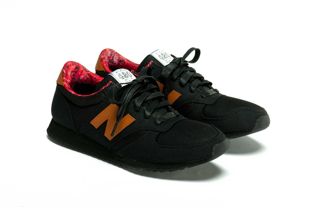 New balance 420 black cheap and red