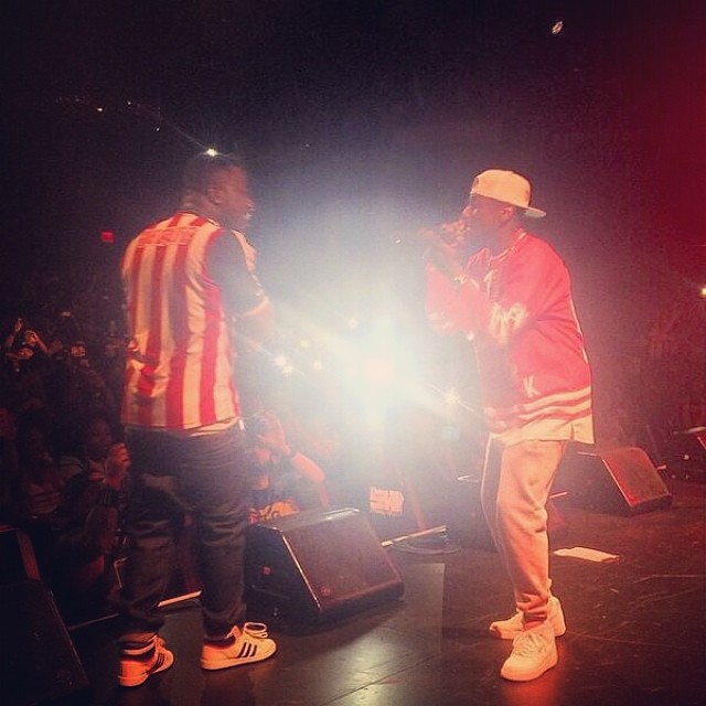 Troy Ave wearing adidas Top Ten; Fabolous wearing Nike Air Force 1