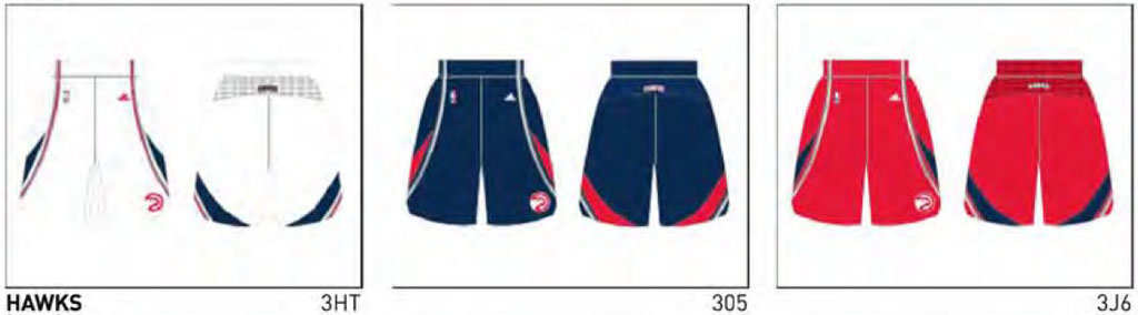 Atlanta Hawks 2014-2015 Pac Man Logo Shorts