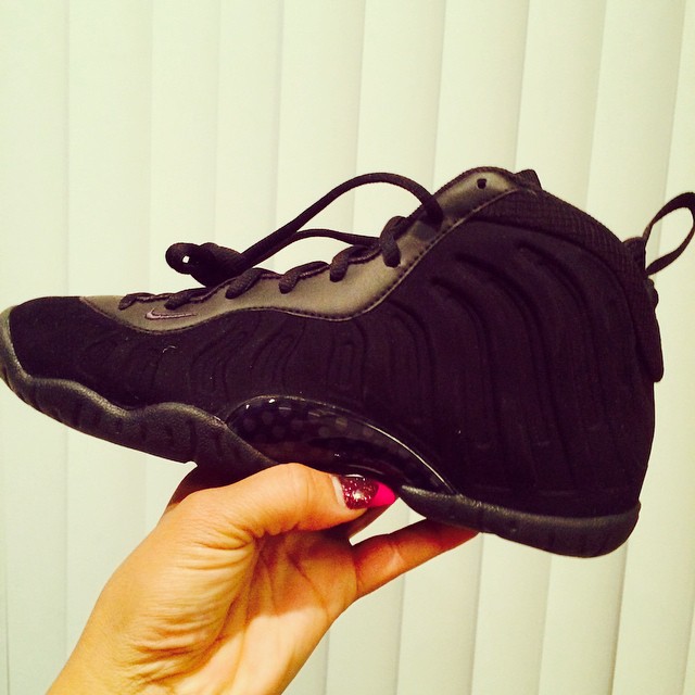 Christina Milian Picks Up Nike Little Posite One Triple Black