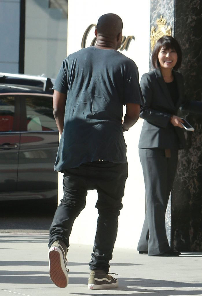 kanye wearing vans