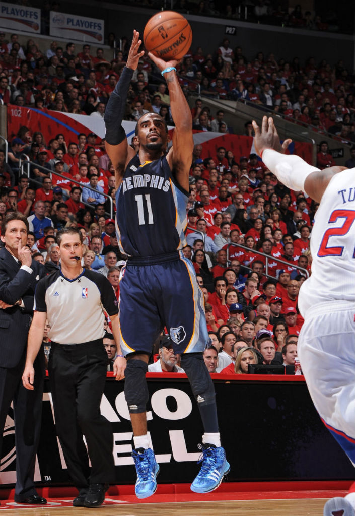 Mike Conley wearing adidas Crazyquick