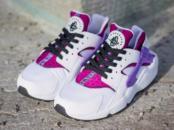 white pink purple huaraches