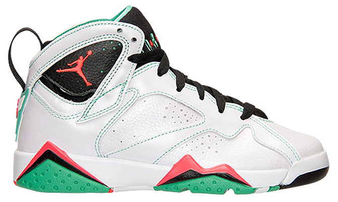 Air Jordan VII 7 GS White/Infrared-Black-Verde 705417-138 (2)