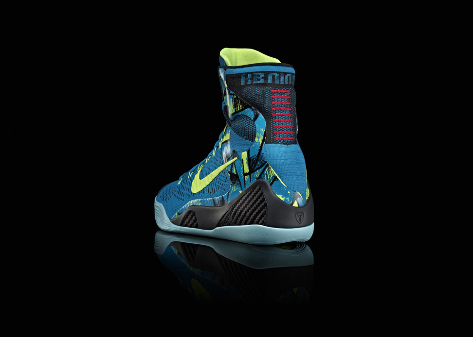 Nike Kobe 9 Elite Perspective Blue heel