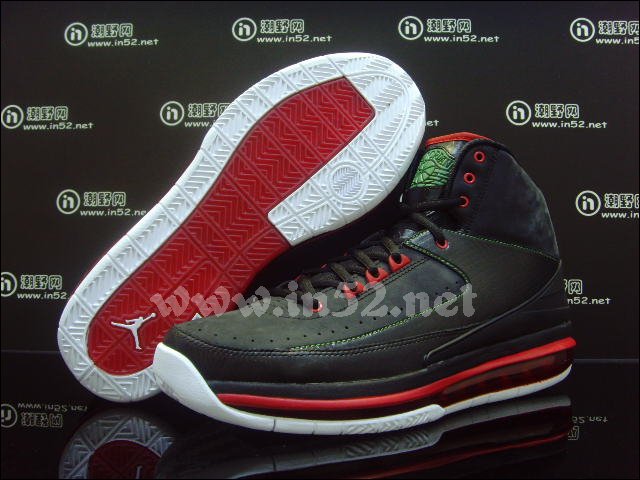 Air Jordan 2.0 Black Varsity Red Classic Green 455616-005