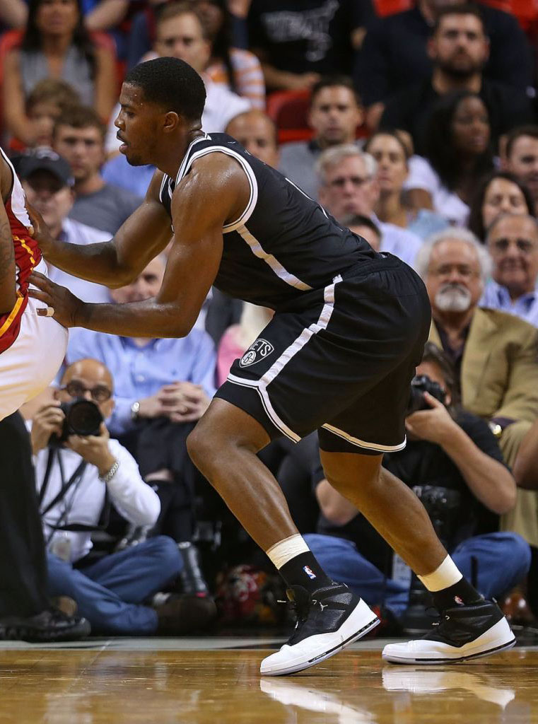 Joe Johnson Wears White Black Air Jordan XVI PE Complex