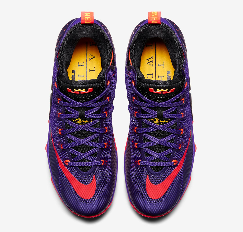 purple and orange lebron 12