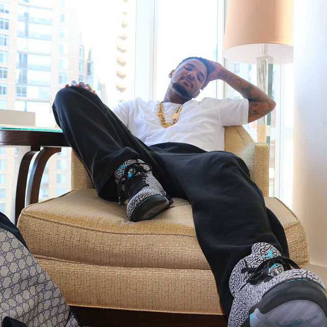 The Game wearing Air Jordan 5 V Retro 3Lab5