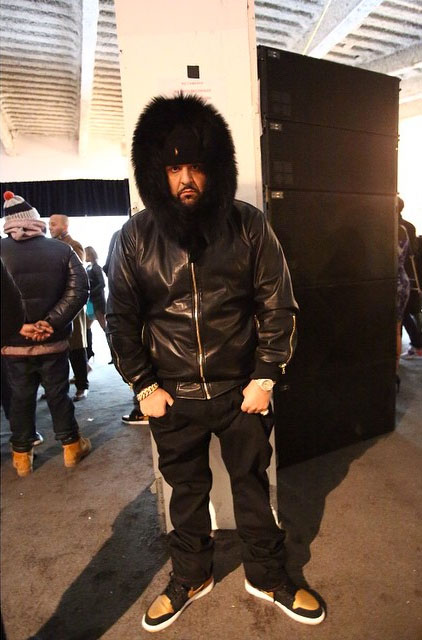 DJ Khaled wearing Air Jordan I 1 Melo