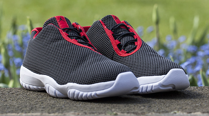 black and red jordan futures