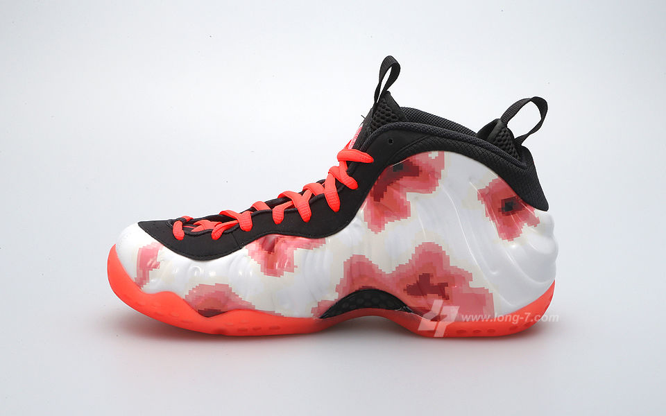 pink and white foamposites