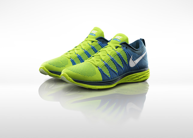 Nike Flyknit Lunar 2 Volt Blue Glow