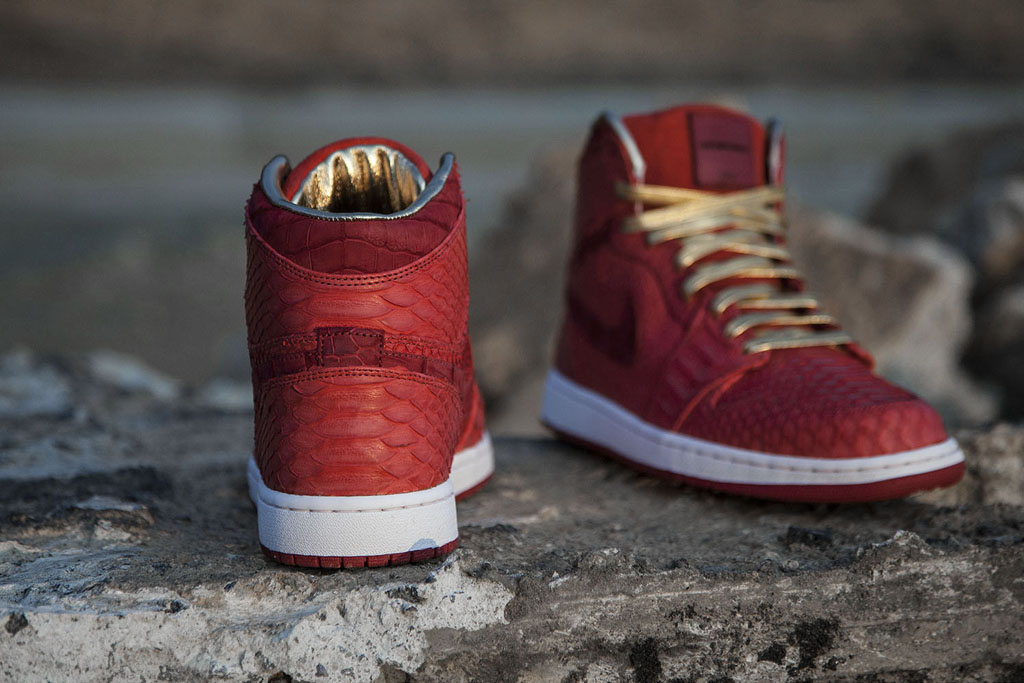 Air Jordan I 1 Red Python & Sueded Croc by JBF Customs (3)