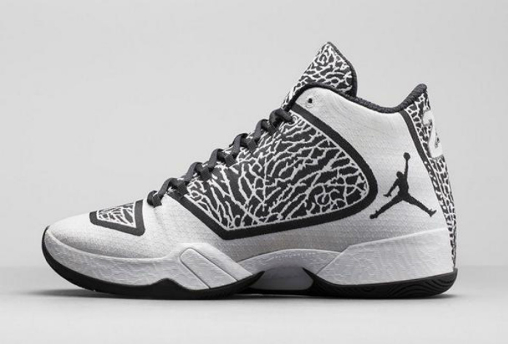 black and white jordan 29s