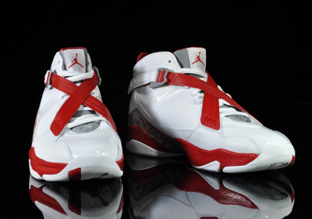 red and white jordans 8