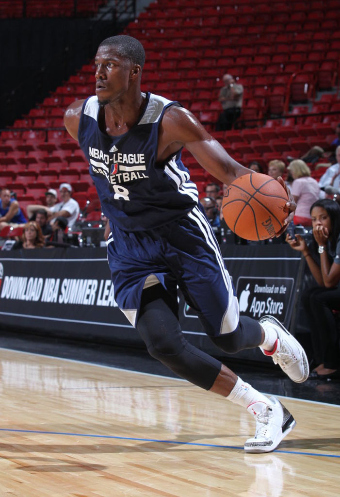 Tony Mitchell wearing Air Jordan III 3 Cement