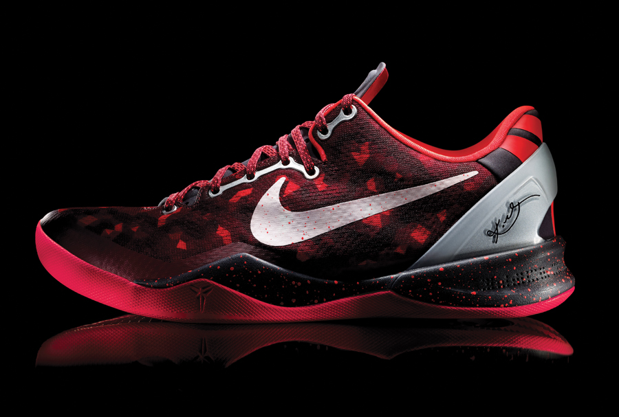 Nike kobe 8 clearance rouge