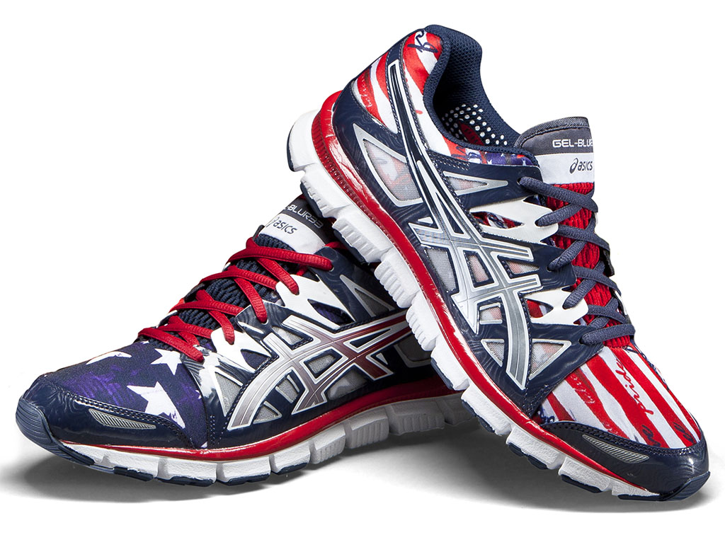 asics patriotic running shoes