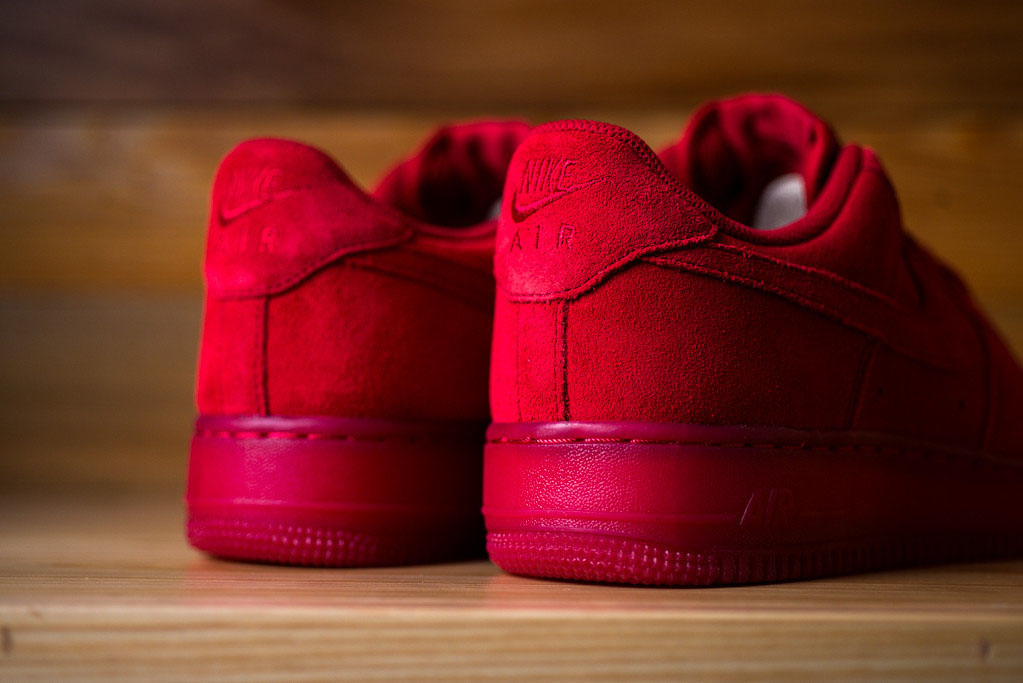 nike air force 1 low red suede