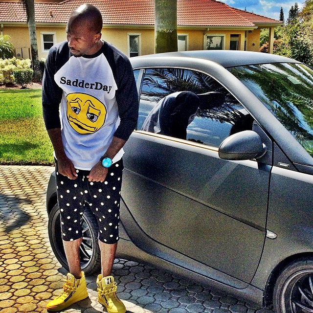 Chad Johnson wearing Giuseppe Zanotti Sneakers