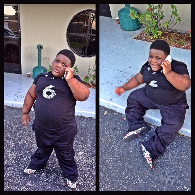 TerRio wearing Nike LeBron 11 Graffiti