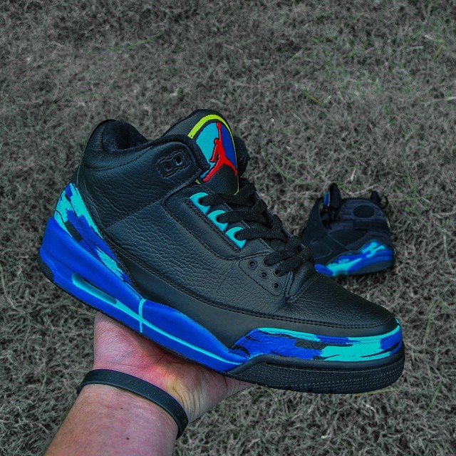 Air Jordan III 3 Aqua by Raleigh Restorations (1)